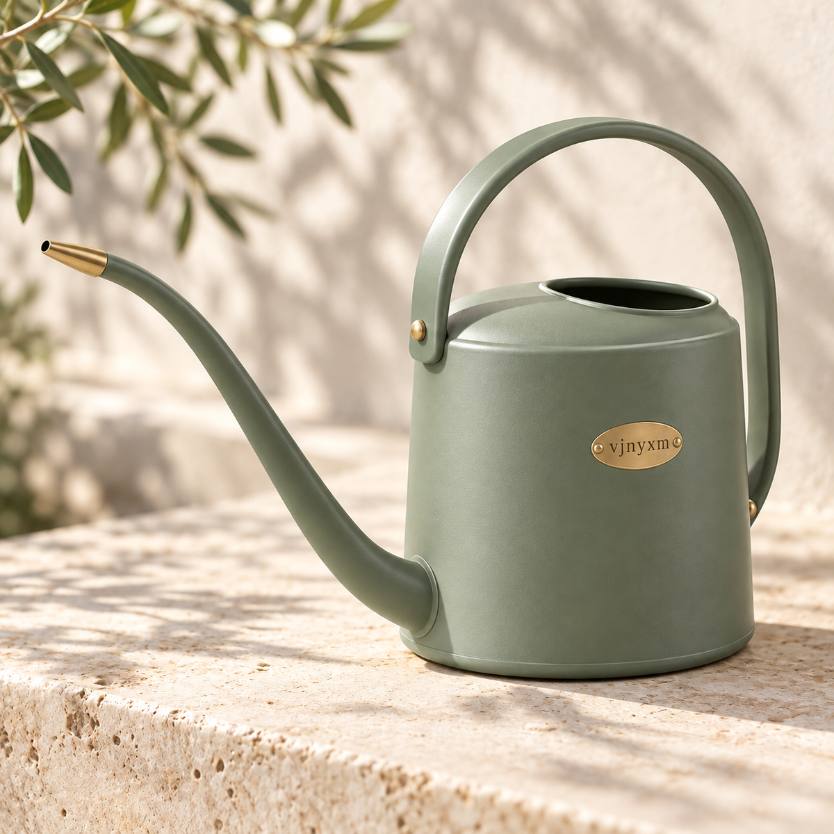 Willow Long-Spout Garden Watering Can — refined detail view