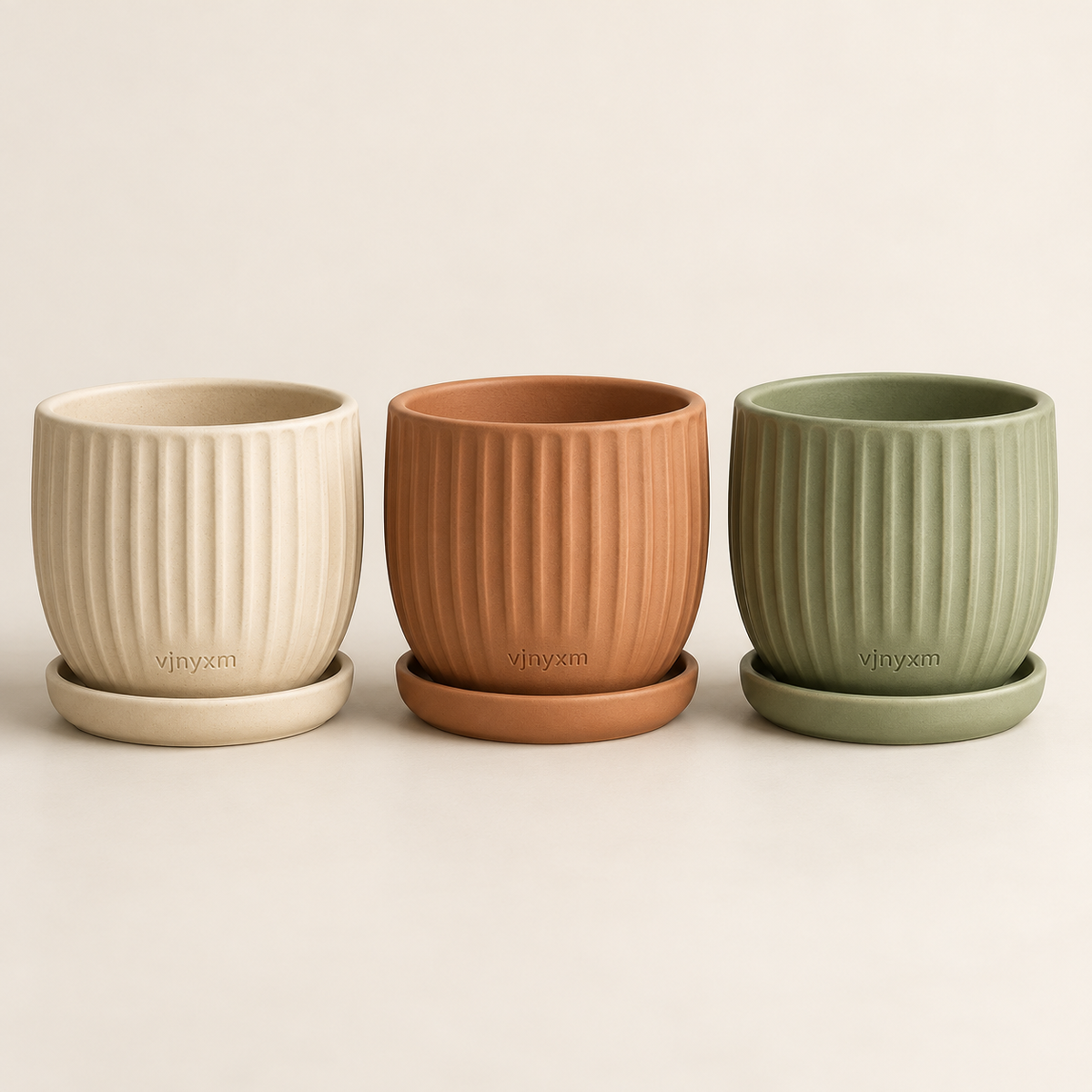 Meadow Windowsill Herb Planter Trio — studio product view