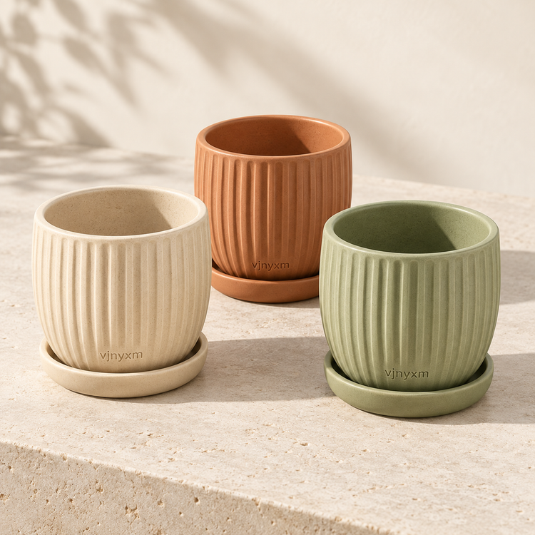 Meadow Windowsill Herb Planter Trio — refined detail view