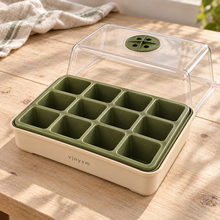 Sprout Covered Seed-Starting Tray — refined detail view