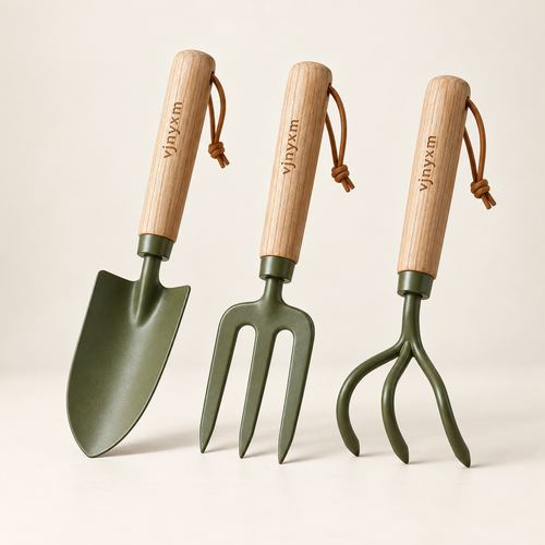 Grove Three-Piece Garden Hand Tool Set — studio product view