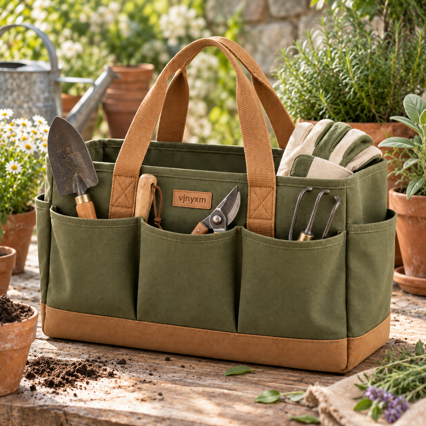 Field Open-Top Garden Tool Tote — garden lifestyle