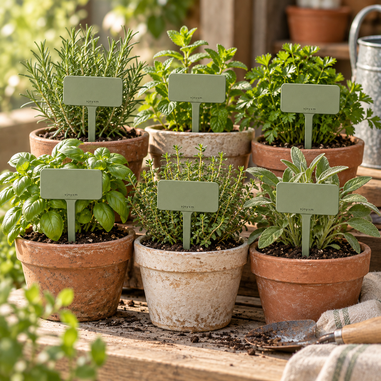 Sage Six-Piece Reusable Plant Label Set — garden lifestyle